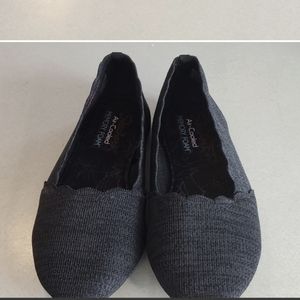 Skechers Women's Cleo Newford Scalloped Knit Skimmer Ballet Flats Size 9.5